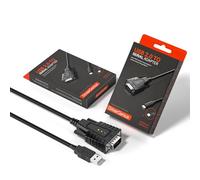 DriverGenius SerialEdgeX - Serie | Convertisseur USB vers RS232 Série (DB9) avec 3 x LEDs de Surveillance - Compatible avec Windows 11 et macOS 15【2 Pièces/Pack】