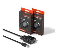 DriverGenius SerialPulseX | Adaptateur USB Vers RS232 Série (DB9) Avec 9 x LED de Surveillance- Pour La Programmation PLC, La Collecte De Données, Compatible Windows 11, macOS 15【USB232A-E-A,2Pcs/Lot】