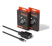 DriverGenius SerialPulseX | Convertisseur USB-C vers RS232 Série (DB9) avec 9 x LEDs de Surveillance - Compatible avec Windows 11, macOS 15 【USB232A-E-C, 2-Pcs/Lot】
