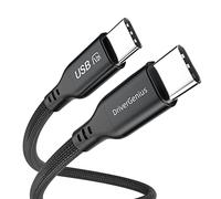 DriverGenius UC100-20G USB-C 100 W PD3.1 1,8 m 8 K/60 Hz Vidéo (DisplayPort Alt) Mode Convertisseur)