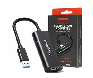 DriverGenius ViewX Uni Series | Adaptateur USB 3.0 vers HDMI, Carte Graphique Externe Alimentée par USB, Convertisseur Vidéo/Audio 1080p pour Bureautique et Analyse de Données (Windows 11 & macOS 15)