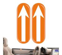 Driver's Landmark Glow in Dark Sticker - Pvc Arrows Stickers | 2pcs Glow in the Dark Judgment Stickers | Car Interior Accessories | Creative Novice Driver Decal Door Positioning Sticker for Distance
