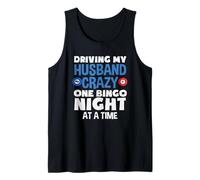 Driving My Husband Crazy Bingo Player One Bingo Night Débardeur
