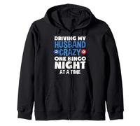 Driving My Husband Crazy Bingo Player One Bingo Night Sweat à Capuche