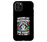 Driving My Husband Crazy One Rabbit at A Time Funny Coque pour iPhone 11 Pro