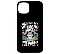 Driving My Husband Crazy One Rabbit at A Time Funny Coque pour iPhone 13