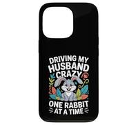 Driving My Husband Crazy One Rabbit at A Time Funny Coque pour iPhone 13 Pro