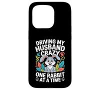 Driving My Husband Crazy One Rabbit at A Time Funny Coque pour iPhone 15 Pro