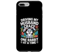 Driving My Husband Crazy One Rabbit at A Time Funny Coque pour iPhone 7 Plus/8 Plus