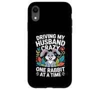 Driving My Husband Crazy One Rabbit at A Time Funny Coque pour iPhone XR