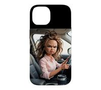 Driving to Work Meme Funny Coque pour iPhone 14