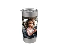 Driving To Work Meme Funny Gobelet isotherme en acier inoxydable double paroi