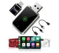Drivio Adaptateur CarPlay sans fil pour iPhone et Android | Adaptateur USB CarPlay sans fil avec miroir d'écran | Dongle de jeu de voiture Bluetooth 2026 Apple Play pour accessoires de voiture Android