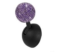 Drivstraw ABS - Coque de bouton de voiture incrustée - Pommeau de levier de vitesse décoratif à bascule pour modernisation de l'intérieur du véhicule (violet)