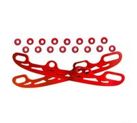 Drivstraw Accessoires de lame de patins à glace en acier inoxydable pour femme, kit de conversion compatible avec les patins à roues alignées, grandes et petites tailles (rouge, grand)