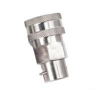 Drivstraw Adaptateur anti-enchevêtrement à connexion rapide de 1,9 cm pour nettoyeur haute pression Karcher | Connecteur de tuyau à haut débit en acier inoxydable avec design pivotant pour éviter les