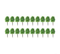 Drivstraw Arbres miniatures paysagers pour tracés de train, dioramas de chemins de fer miniatures et jeux de guerre - Lot de 20 décorations de pelouse en plastique, 9 cm et 5 cm de haut, vert