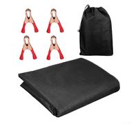 Drivstraw Auvent de porte arrière de grange pour Sprinter, NV200, pour Ducato, T4 pour T5 pour van transporteur - 210D Oxford noir auvent avec 4