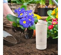 Drivstraw Bac à compostage pour jardin, tube de composteur en PVC peu encombrant avec couvercle à vis sécurisé et ventilation, recycleur de déchets d'extérieur compact pour déchets de cuisine et de