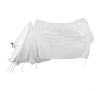 Drivstraw Bâche de protection pour plantes en non-tissé - Protection contre le gel et tunnel de croissance hivernale - 300 x 45 x 45 cm - Serre horticole avec support - Blanc