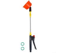 Drivstraw Baguette d'arrosage télescopique réglable en acier inoxydable 45-80 cm pour nettoyage de jardinage et utilisation en extérieur (E)
