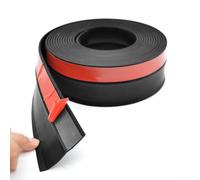 Drivstraw Bande d'étanchéité en caoutchouc TPE résistant aux intempéries pour porte de garage et volet roulant, résistant aux intempéries, résistant à la poussière, facile à installer (noir, 5 m)