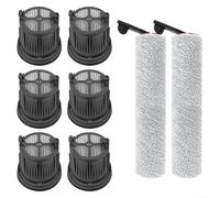 Drivstraw Barre de brosse rouleau et kit de filtre HEPA pour aspirateur MOVA X4 Pro Wet Dry, pièces de nettoyage de rechange avec poils rotatifs et haute efficacité (B)