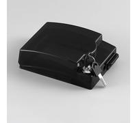 Drivstraw Boîte de jonction étanche de type 86 avec couvercle de prise verrouillable, couvercle de protection autocollant pour prise électrique extérieure et pièces d'interrupteur, noir