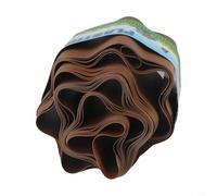 Drivstraw Bordure de pelouse flexible pour pelouse de jardin et parterres de fleurs, paysage en plastique PP pour bord avec matériau élastique résistant aux intempéries, 10/15/20 x 9 m, marron (10 cm