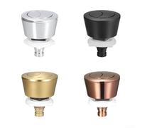 Drivstraw Bouton de chasse d'eau double pour chasse d'eau, pièce de rechange en matériau ABS, mécanisme de toilette économiseur d'eau, bouton compatible avec la valve de chasse d'eau pour Fluidmaster