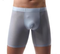 Drivstraw Boxer Homme Long Jambe Pleine Couleur Pochette U | 82% polyamide, 17% élasthanne, tissu léger et extensible pour un mouvement libre