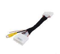 Drivstraw Câble adaptateur d'image de recul 28 broches pour et véhicules - Alimentation de caméra de recul et ligne de transfert vidéo - Boîtier en ABS - Installation directe 12 V