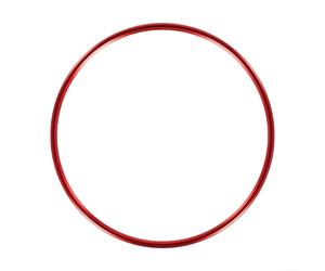 Drivstraw Cadre décoratif en alliage d'aluminium pour interrupteur de phare autocollant pour Jetta, et Passat - Finition bleue, rouge ou argentée (rouge)