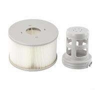 Drivstraw Cartouche filtrante de rechange et base pour jacuzzi BRAST, accessoires de filtre de spa en matériau PET, élimine la saleté pour une eau propre, 10,9 x 7,9 cm (1 cartouche filtrante + 1 base