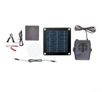 Drivstraw Chauffage de terrasse à énergie solaire avec panneau en silicone monocristallin, source de chaleur résistante aux intempéries pour poulailler, maisons pour chiens et serres, focalisé