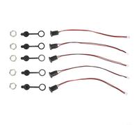 Drivstraw Connecteur de montage femelle USB-C avec plaque de verrouillage, étanchéité IPX5, filetage M11, câble 24 AWG, longueur 15 cm, pour applications industrielles et automobiles