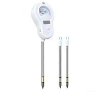 Drivstraw Détecteur d'humidité du sol 6 en 1 ST-09 avec sonde en alliage remplaçable, capteur de lumière, testeur de pH et de fertilité, mesure de l'air et de l'humidité (3 sondes)