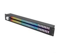 Drivstraw Égaliseur numérique 31 bandes - Égaliseur graphique audio stéréo numérique - Analyseur de spectre musical LED - 10 effets sonores personnalisés - pour studio d'enregistrement
