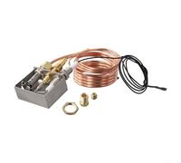 Drivstraw Ensemble brûleur pilote avec thermocouple et fil d'allumage | Kit de cheminée en acier inoxydable au gaz propane pour foyers | Longueur 900 mm avec connexion M8 et plat