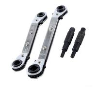 Drivstraw Ensemble de clés de service CVC avec cliquet, 3/8" à 1/4" et 5/16" à 1/4", comprend des adaptateurs hexagonaux traités thermiquement de 3/16" et 5/16", haute teneur en carbone