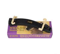 Drivstraw Épaulière rembourrée réglable pour violon 3/4 et 4/4, rembourrage en mousse souple avec pieds en caoutchouc, convient aux tailles 1/8 1/4 3/4 4/4 en plastique noir (pour violons 4-4)