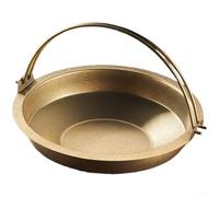 Drivstraw Faitout japonais Sukiyaki en acier inoxydable avec fil de suspension pour cuisiner des plats chauds dans divers environnements (B)