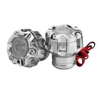 Drivstraw Fourche de moto avec lumière LED - Protection de fourche en alliage d'aluminium - Amortisseur de chocs de fourche avant - Capuchon de fourche léger rouge, or, bleu, noir, argent (QCB-042