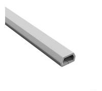 Drivstraw Gaine de cordon de sol pour fils - Canal de gestion des câbles, design discret, revêtement en PVC pour conduit de câble de surface, solution de risque de trébuchement (courbe blanche)