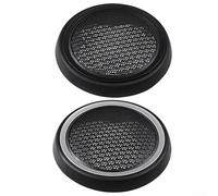 Drivstraw Garniture de haut-parleur de porte avant pour R56 Convertible R57 Coupé R58 R59 2007-2015 Protecteur audio intérieur OEM 51412753333 51412756567 (Noir)