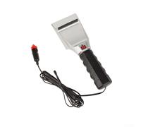 Drivstraw Grattoir électrique chauffant pour pare-brise 27 cm Outil de nettoyage et de déneigement avec lame anti-rayures Compatible avec tous les modèles de voiture