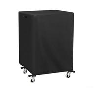 Drivstraw Housse de protection en tissu Oxford 420D pour chariot de présentation AV et ordinateur, 72 x 46 x 102 cm, avec cordons de serrage résistants au vent et sangles à pression, (noir)