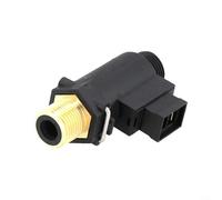 Drivstraw Interrupteur de capteur de débit d'eau pour chaudière 250 V 16 A en laiton compatible avec quatre pièces principales de chaudière Noir