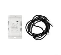 Drivstraw Interrupteur de température et d'humidité avec disjoncteur, télécommande par application, planification d'automatisation, enregistrement des données, capteur étanche pour aquariums, bébé (B)