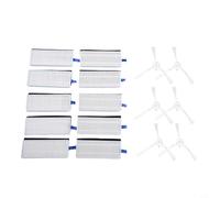 Drivstraw Kit brosse latérale et filtre de rechange pour aspirateur robot X-plorer Serie 75 Total Care RG7687 / RG7687WH - Lot de 6 brosses latérales + 10 filtres